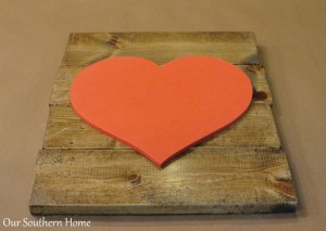 Mod Podge Heart Art from Our Southern Home