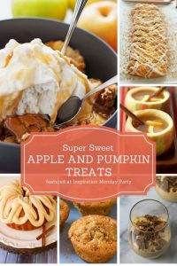 Inspiration Monday link party is live with this week's features! Check out these yummy Sweet Fall Treats with Apple and Pumpkin desserts!
