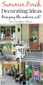 Summer decorating ideas for porches by Our Southern Home