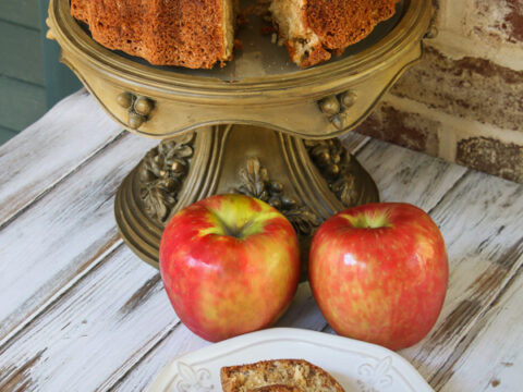 Fresh Apple Loaf Cake Recipe - Through My Front Porch