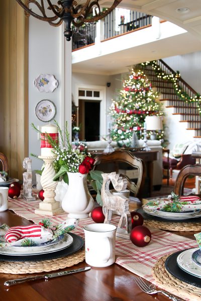 Christmas Decorating with Grocery Store Flowers - Our Southern Home