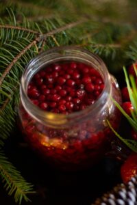 jar of cranberries
