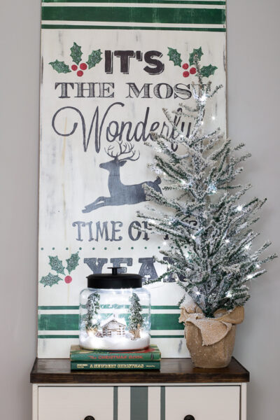 How to Create a Snowy Scene in a jar - Our Southern Home