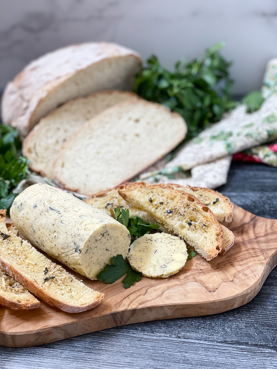 Homemade Garlic Herb Butter - Sustainable Simplicity