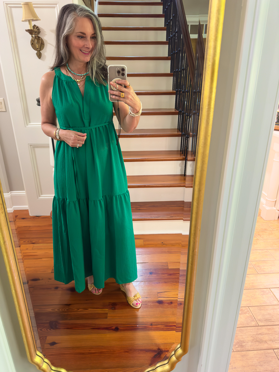 green dress for summer