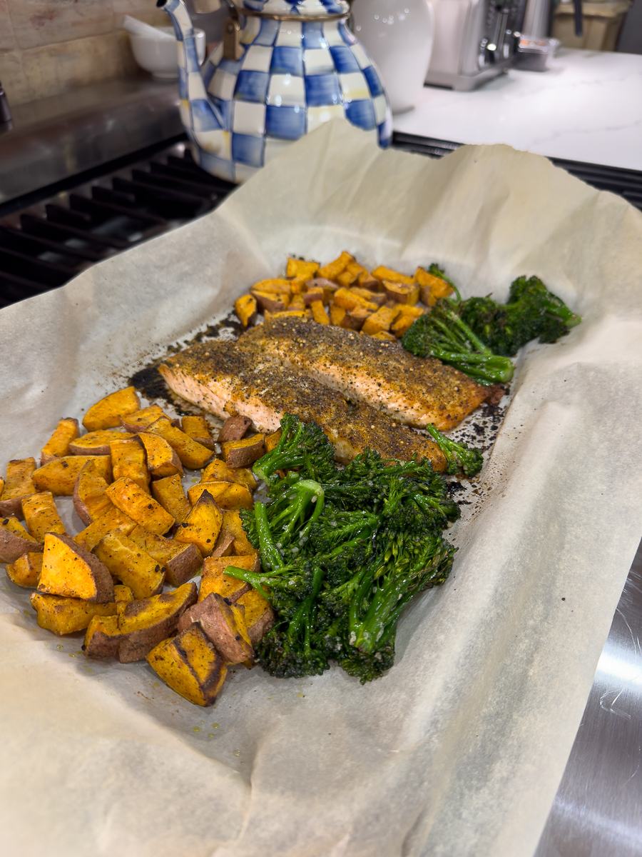 salmon sheet pan mean