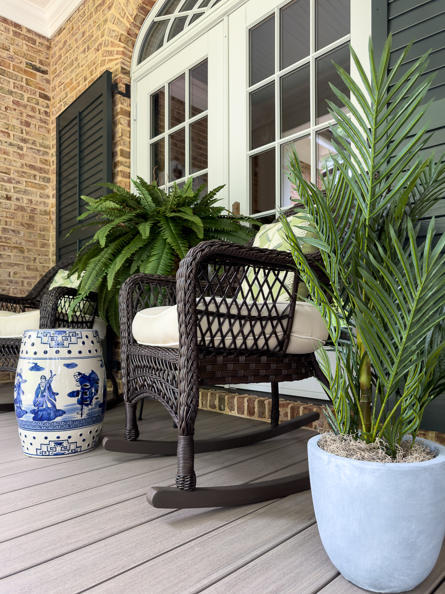 plants on porch